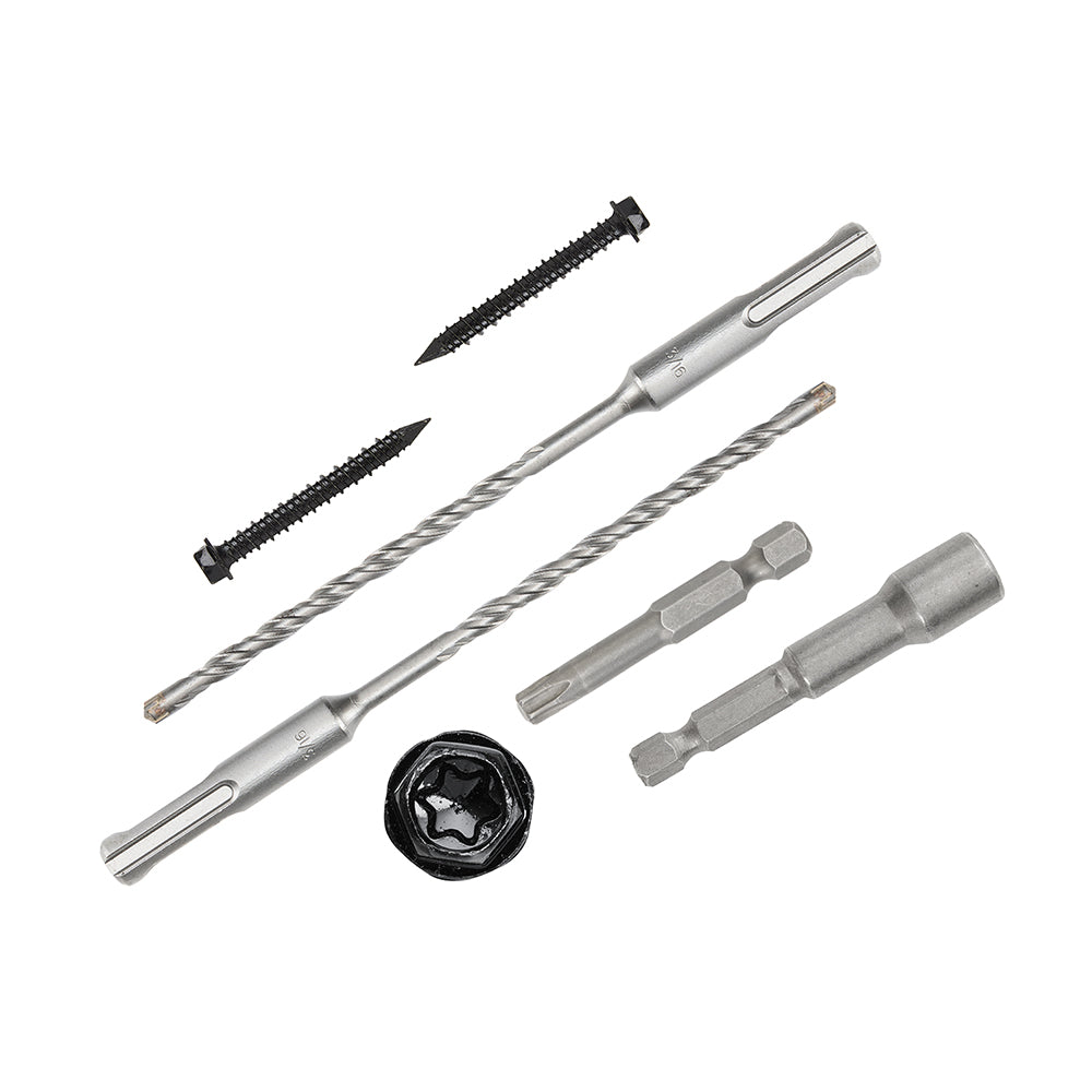 GP Concrete Screw  Star Drive Hex Head Black