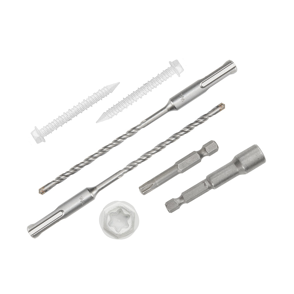 GP Concrete Screw  Star Drive Hex Head White