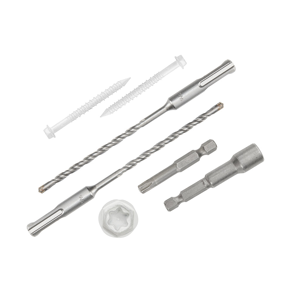 GP Concrete Screw  Star Drive Hex Head White