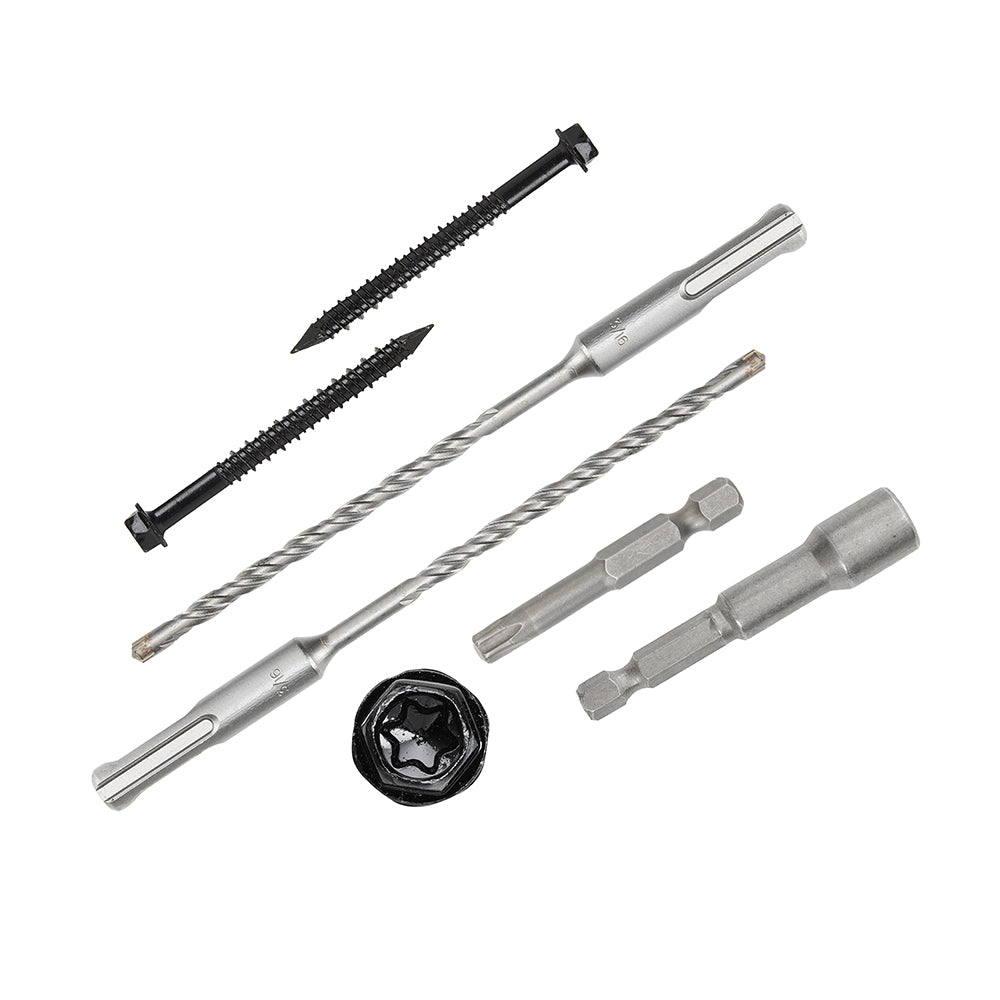 GP Concrete Screw  Star Drive Hex Head Black