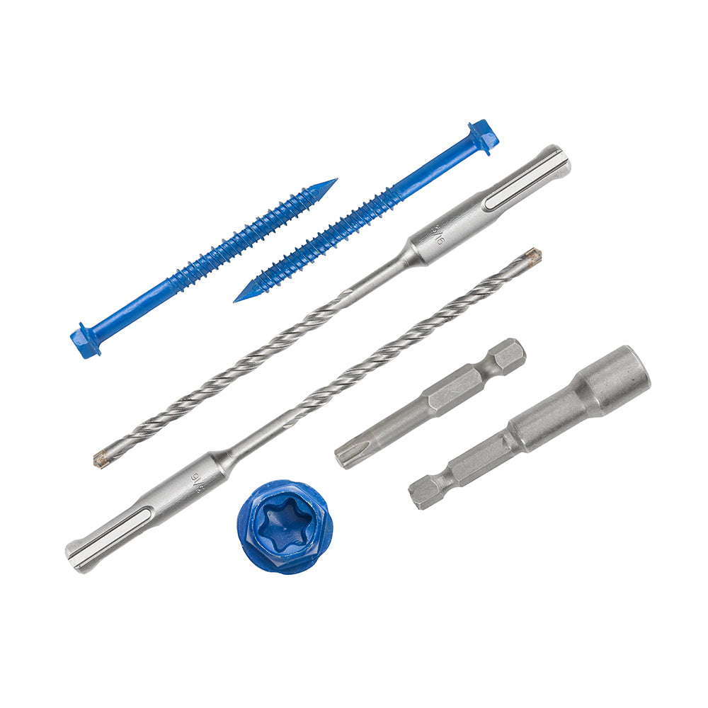 GP Concrete Screw  Star Drive Hex Head Cobalt Blue