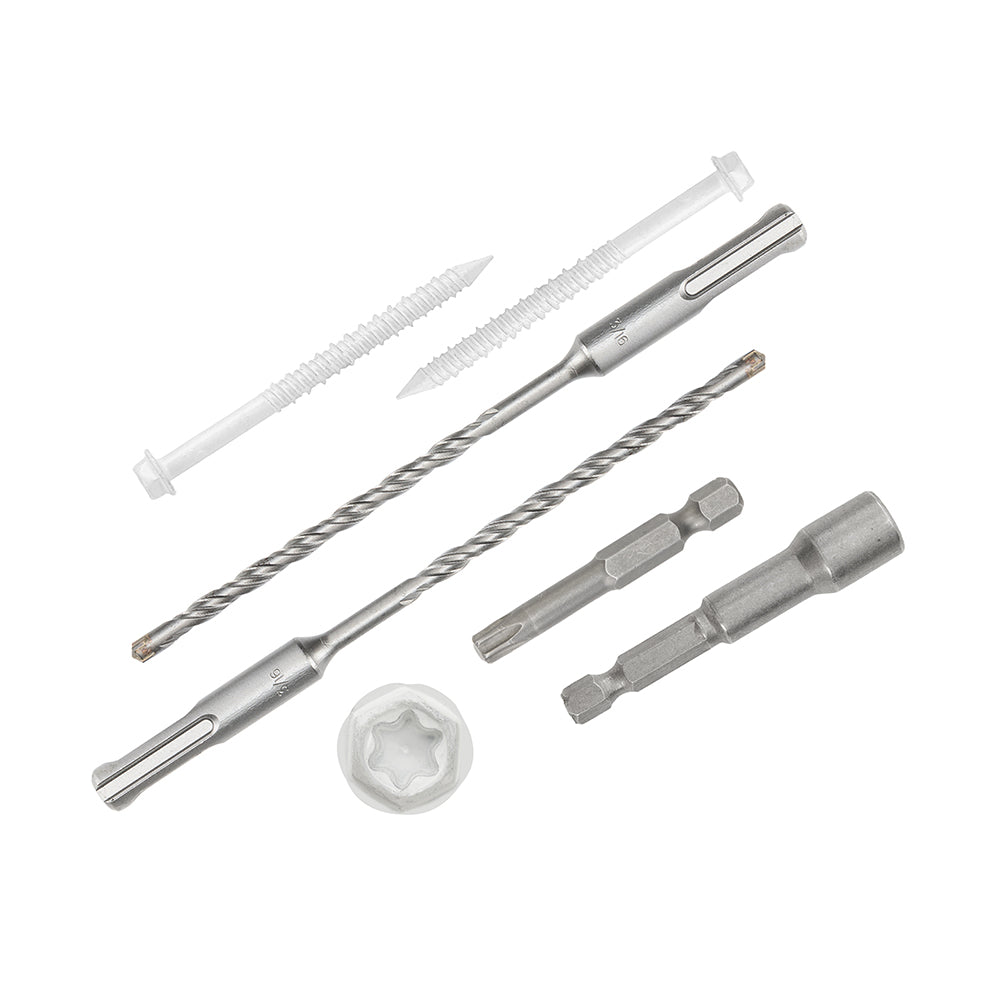 GP Concrete Screw  Star Drive Hex Head White